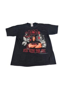 NWO Vintage 1998 Run With The Pac Wrestling t-shirt Sting Nash Macho Luger WWE L